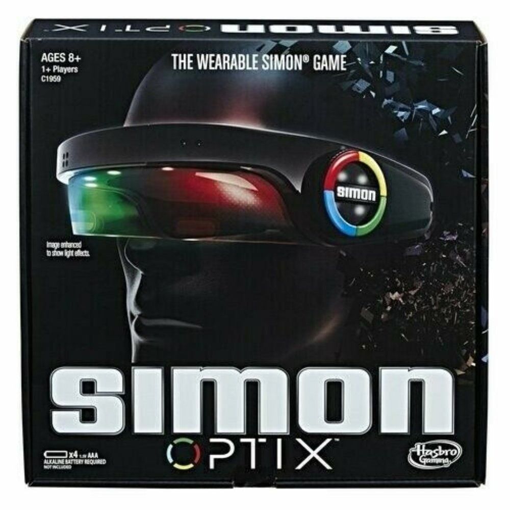 Simon Optix Game The Wearable Simon Game by Hasbro Gaming Ages 8+ 1 Plus Players